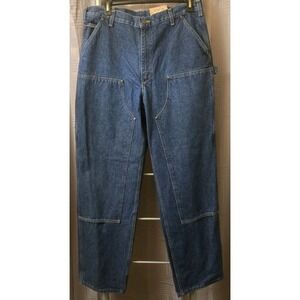Carhartt‎ Jeans B73 Loose Original Fit Double-Front Washed Logger Dungaree 38x34
